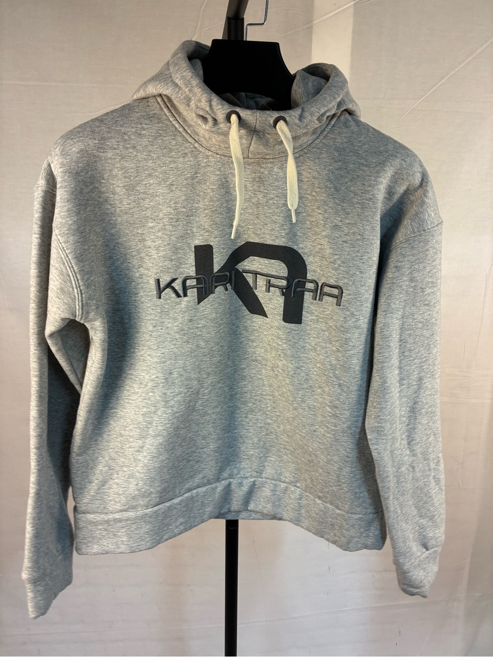 Kari Traa Embroidered Logo Cropped Hoodie M
